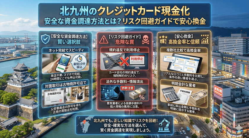 北九州クレジットカード現金化安全な資金調達方法とは？リスク回避ガイドで安心換金