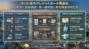 さいたまクレジットカード現金化安心安全に資金調達！賢い選択肢と即日現金の作り方