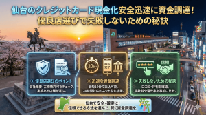 仙台のクレジットカード現金化安全迅速に資金調達！優良店選びで失敗しないための秘訣