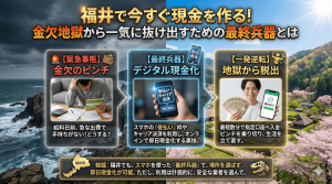 福井で今すぐ現金を作る！金欠地獄から一気に抜け出すための最終兵器とは