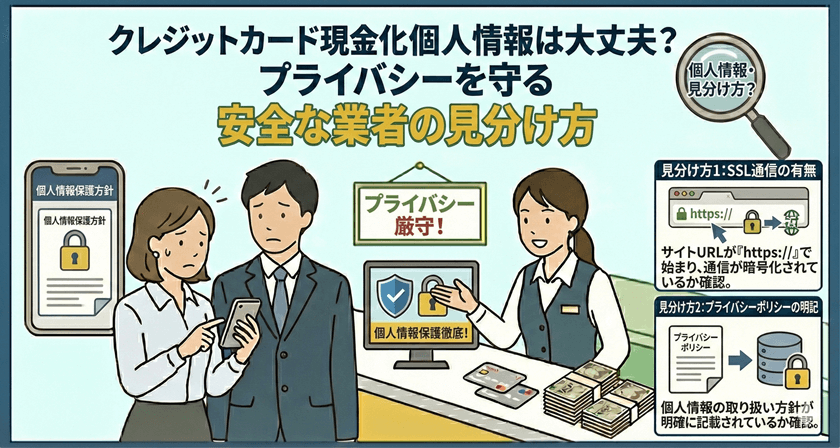 クレジットカード現金化個人情報は大丈夫？プライバシーを守る安全な業者の見分け方