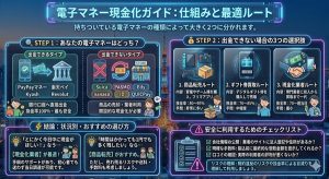 電子マネーの残高は現金化できる？種類別の方法と当日調達の手順